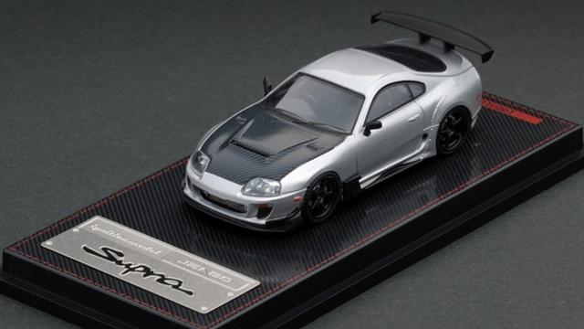 1:64 Toyota Supra (JZA80) RZ gold/silver Diecast Model Car - JDM Global Warehouse