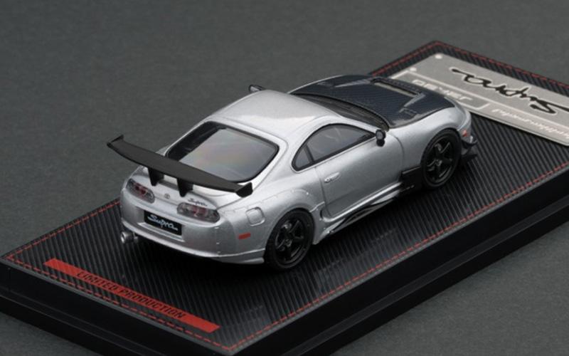 1:64 Toyota Supra (JZA80) RZ gold/silver Diecast Model Car - JDM Global Warehouse