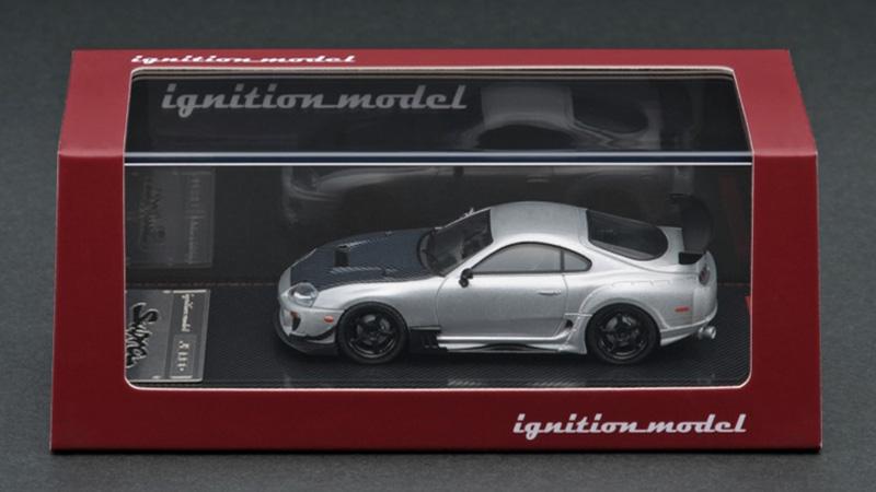 1:64 Toyota Supra (JZA80) RZ gold/silver Diecast Model Car - JDM Global Warehouse