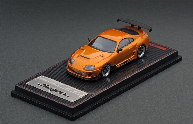 1:64 Toyota Supra (JZA80) RZ - metallic orange diecast model Car - JDM Global Warehouse