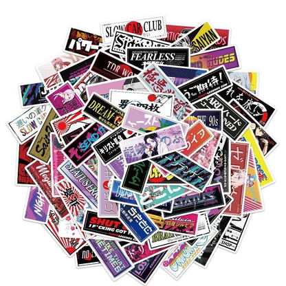 50 Piece JDM Decorative Sticker Pack - JDM Global Warehouse