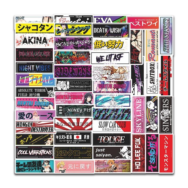 50 Piece JDM Sticker Pack - JDM Global Warehouse