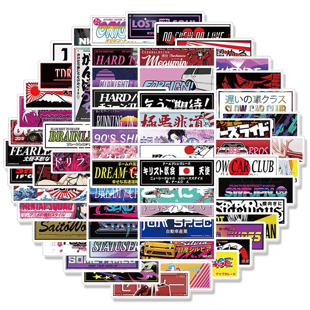 65 PCS JDM sticker pack - JDM Global Warehouse