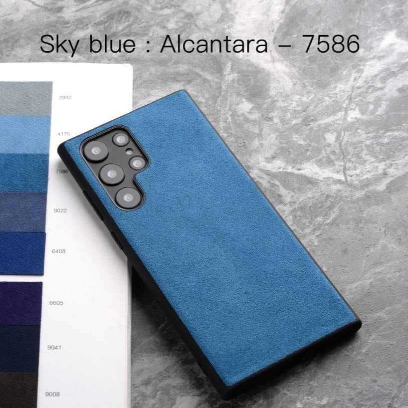 Coque Alcantara pour Samsung S21 Ultra Case de Protection