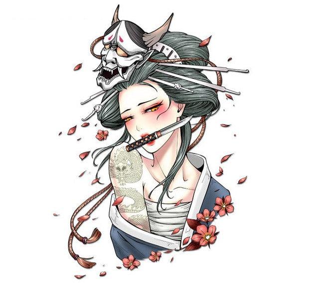 JDM Japanese Geisha Car Stickers - JDM Global Warehouse