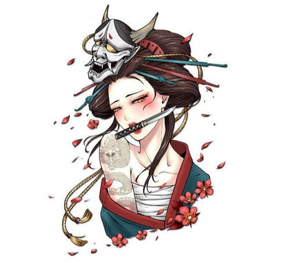 JDM Japanese Geisha Car Stickers - JDM Global Warehouse