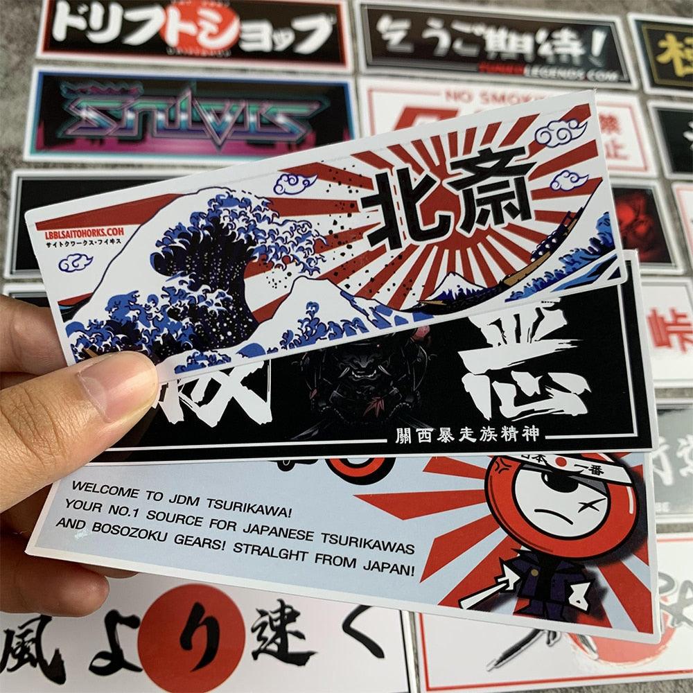 Paquete de pegatinas de anime JDM Racing de 24/48 piezas – JDM Global  Warehouse
