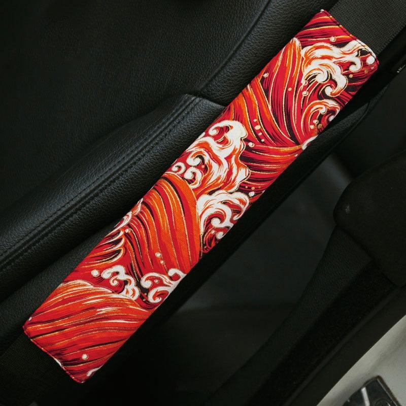2Pcs SUBARU Car Seat Belt Cover Safety Shoulder Pad Cushion Cover