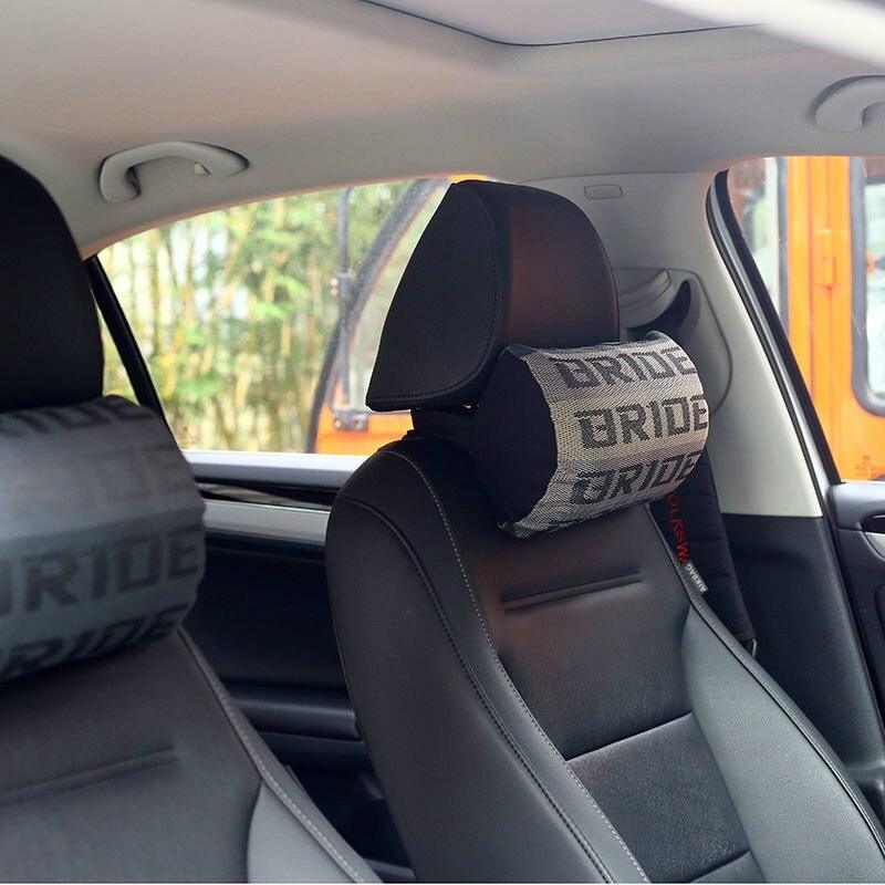 BRIDE Headrest Car Neck Pillow  JDM Neck Pillow Bride Racing Fabric – Top  JDM Store