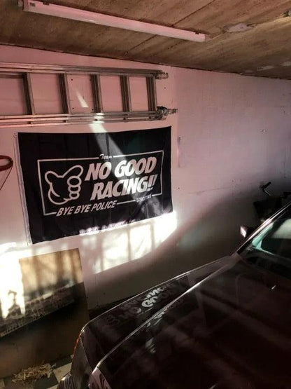 No Good Racing flag - 2 colors & sizes - JDM Global Warehouse