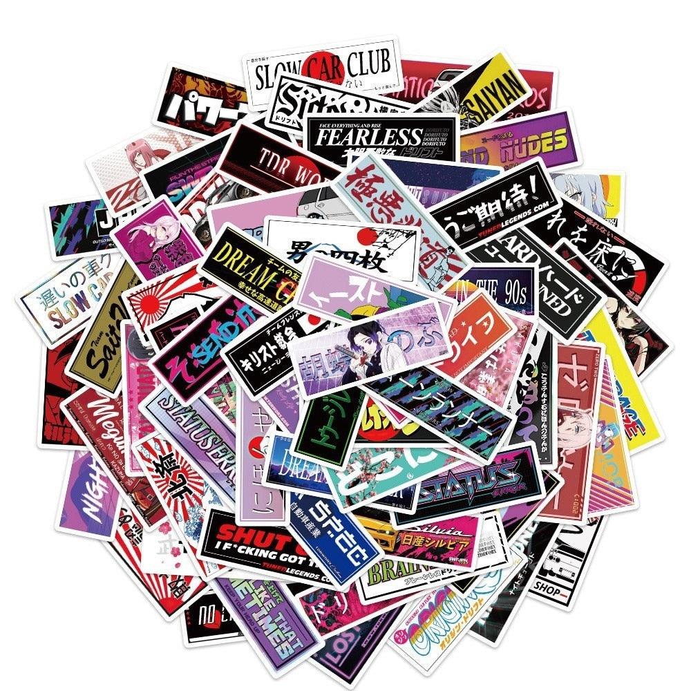 50 Piece JDM Decorative Sticker Pack - JDM Global Warehouse
