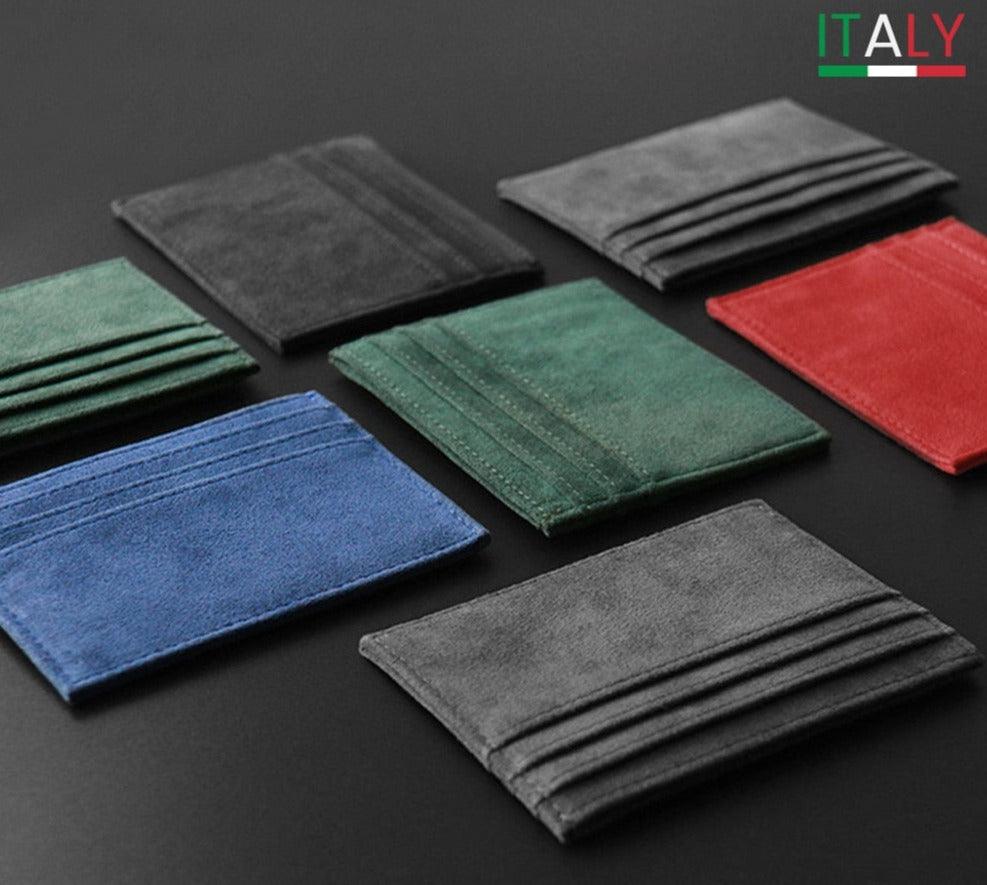 Alcantara slim card holder - JDM Global Warehouse