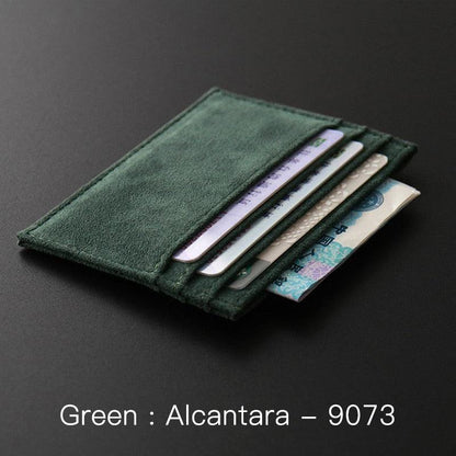 Alcantara slim card holder - JDM Global Warehouse