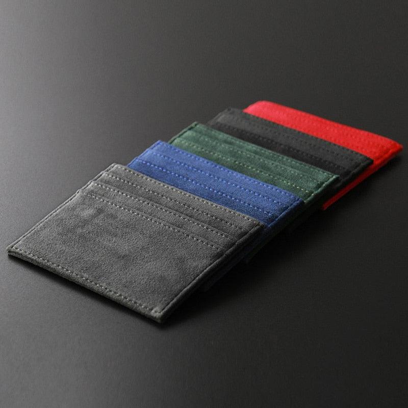 Alcantara slim card holder - JDM Global Warehouse