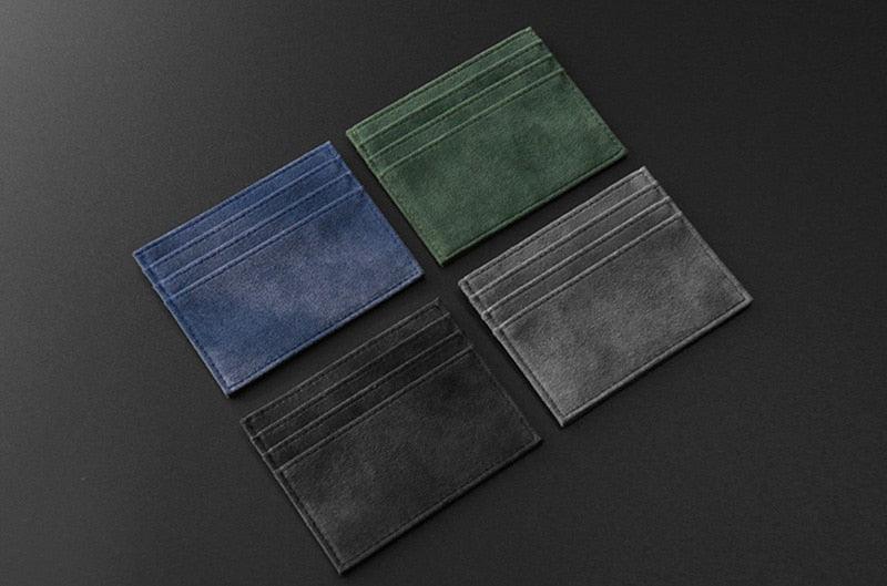 Alcantara slim card holder - JDM Global Warehouse