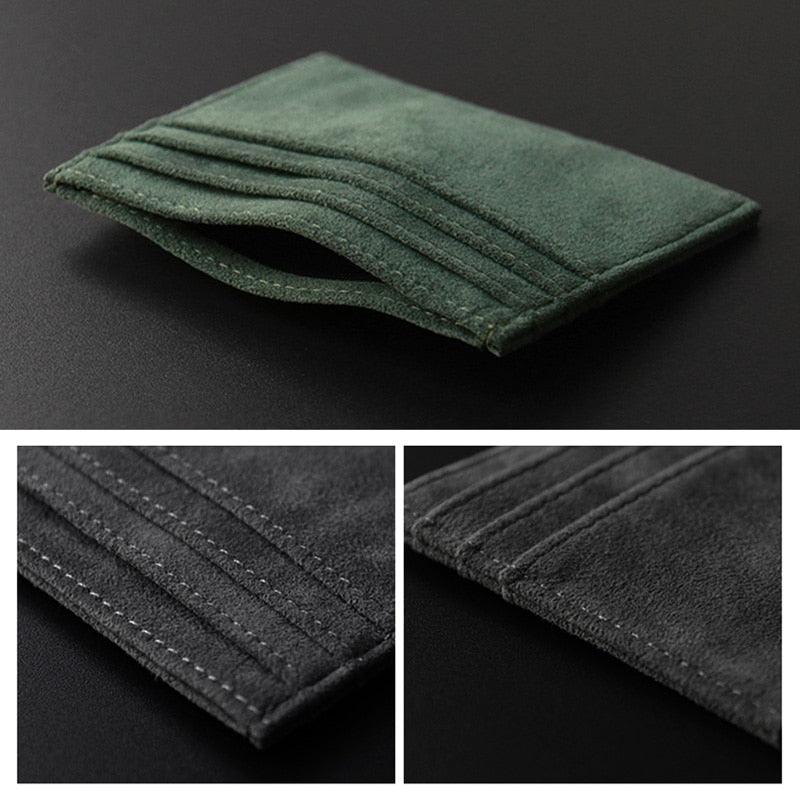 Alcantara slim card holder - JDM Global Warehouse