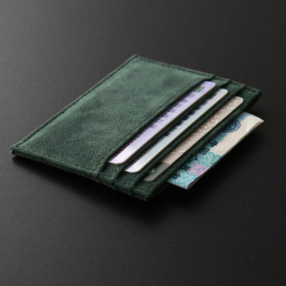 Alcantara slim card holder - JDM Global Warehouse