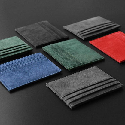 Alcantara slim card holder - JDM Global Warehouse