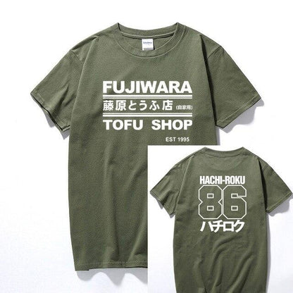 Fujiwara Tofu Shop AE86 T shirt - 12 colors! - JDM Global Warehouse