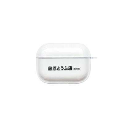 Fujiwara Tofu Shop clear case for Airpods, optional jet tag - JDM Global Warehouse