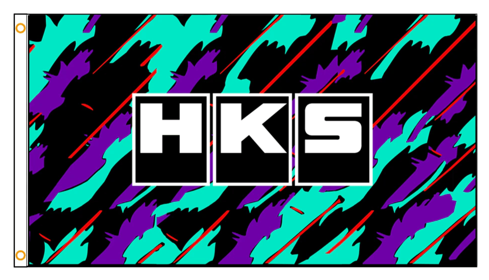 HKS flag / banner - 3 sizes! - JDM Global Warehouse