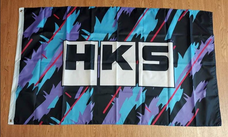 HKS flag / banner - 3 sizes! - JDM Global Warehouse