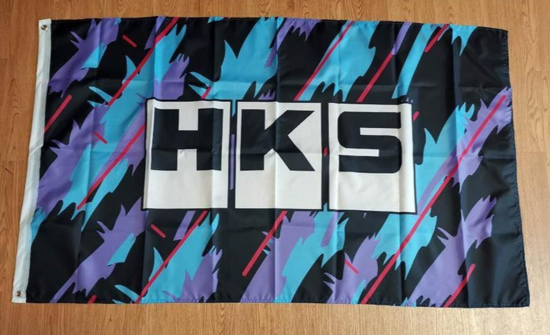 HKS flag / banner - 3 sizes! - JDM Global Warehouse