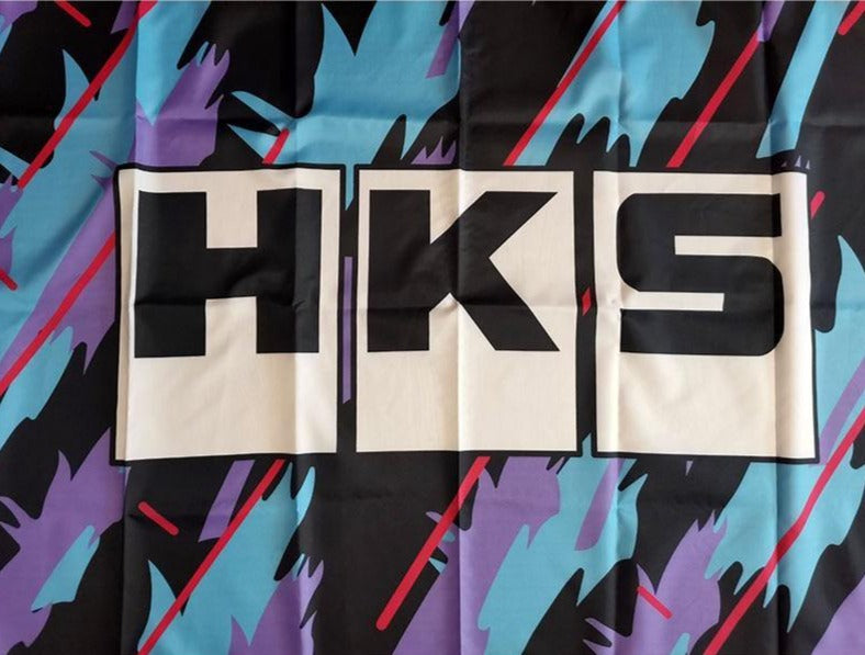 HKS flag / banner - 3 sizes! - JDM Global Warehouse