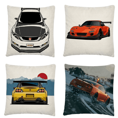 JDM car cushion covers - 45 x 45cm - JDM Global Warehouse