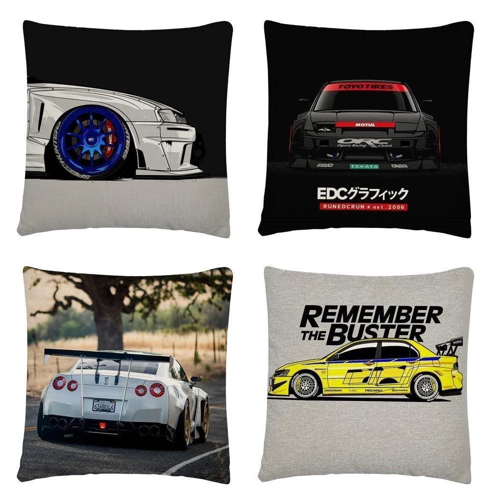 JDM car cushion covers - 45 x 45cm - JDM Global Warehouse