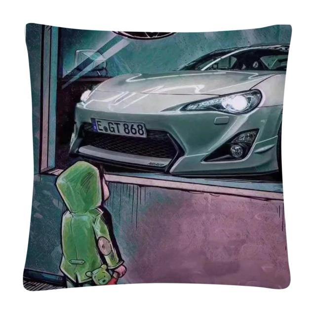 JDM Dream Car cushion cover 45X45cm - 12 styles! - JDM Global Warehouse