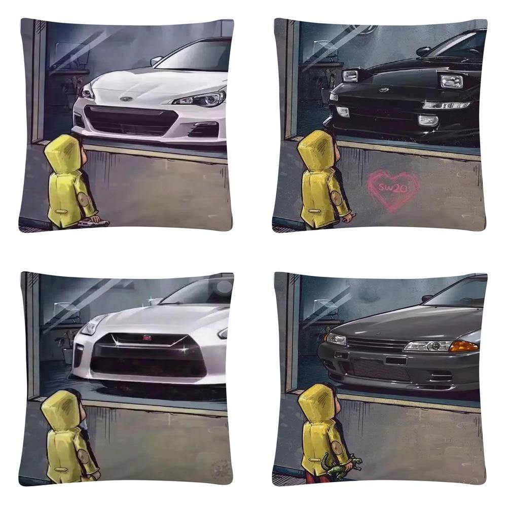 JDM Dream Car cushion cover 45X45cm - 12 styles! - JDM Global Warehouse