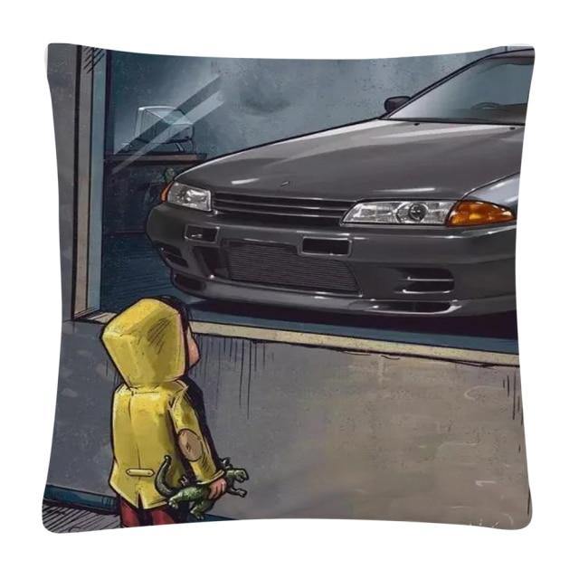 JDM Dream Car cushion cover 45X45cm - 12 styles! - JDM Global Warehouse