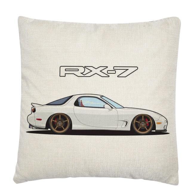 JDM Legends Linen Cushion Cover 45 x 45cm - 16 styles! - JDM Global Warehouse