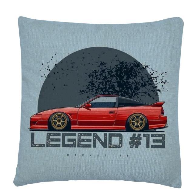 JDM Legends Linen Cushion Cover 45 x 45cm - 16 styles! - JDM Global Warehouse