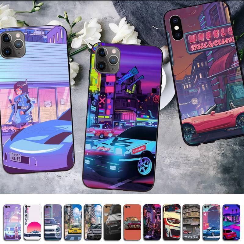 JDM retro/ cyberpunk style case for iPhone 11, 12 - JDM Global Warehouse