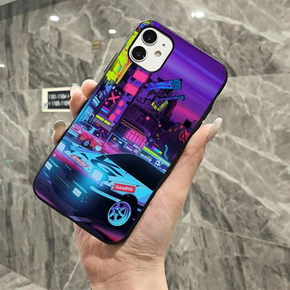 JDM retro/ cyberpunk style case for iPhone 11, 12 - JDM Global Warehouse