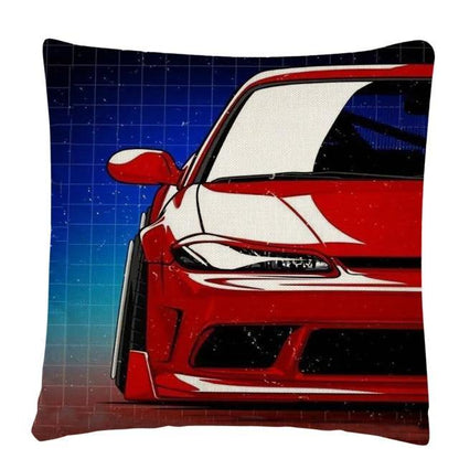 JDM Sports Car half side cushion cover 45 x 45cm - over 20 styles! - JDM Global Warehouse