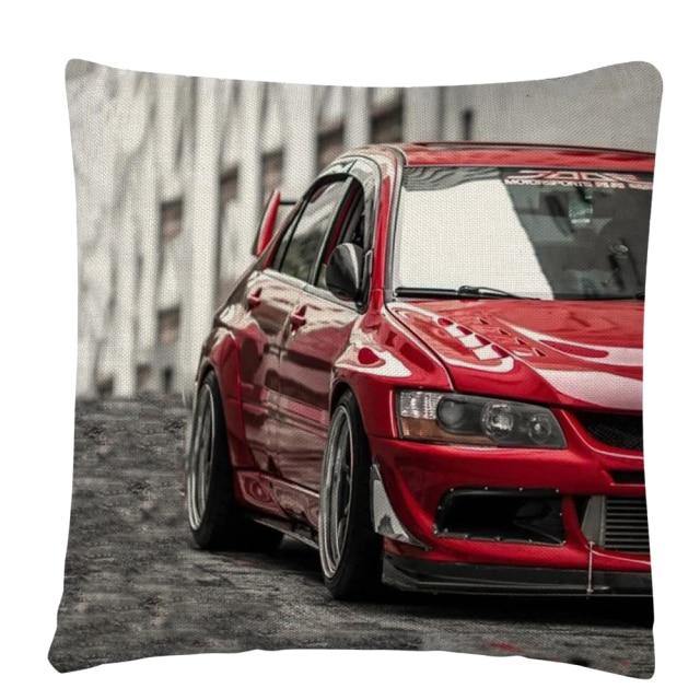 JDM Sports Car half side cushion cover 45 x 45cm - over 20 styles! - JDM Global Warehouse