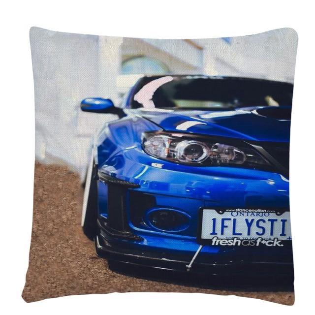 JDM Sports Car half side cushion cover 45 x 45cm - over 20 styles! - JDM Global Warehouse