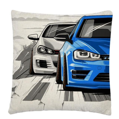 JDM Sports Car half side cushion cover 45 x 45cm - over 20 styles! - JDM Global Warehouse