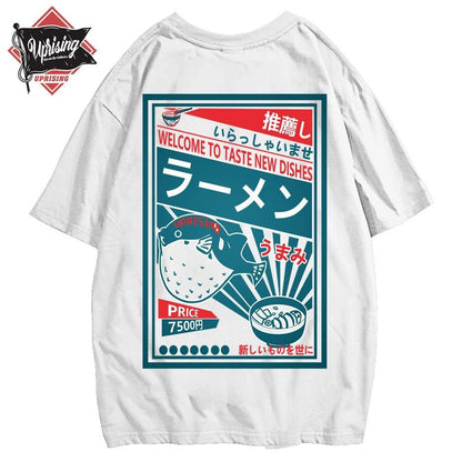 JDM Streetwear Puffer Fish Ramen T-Shirt - JDM Global Warehouse