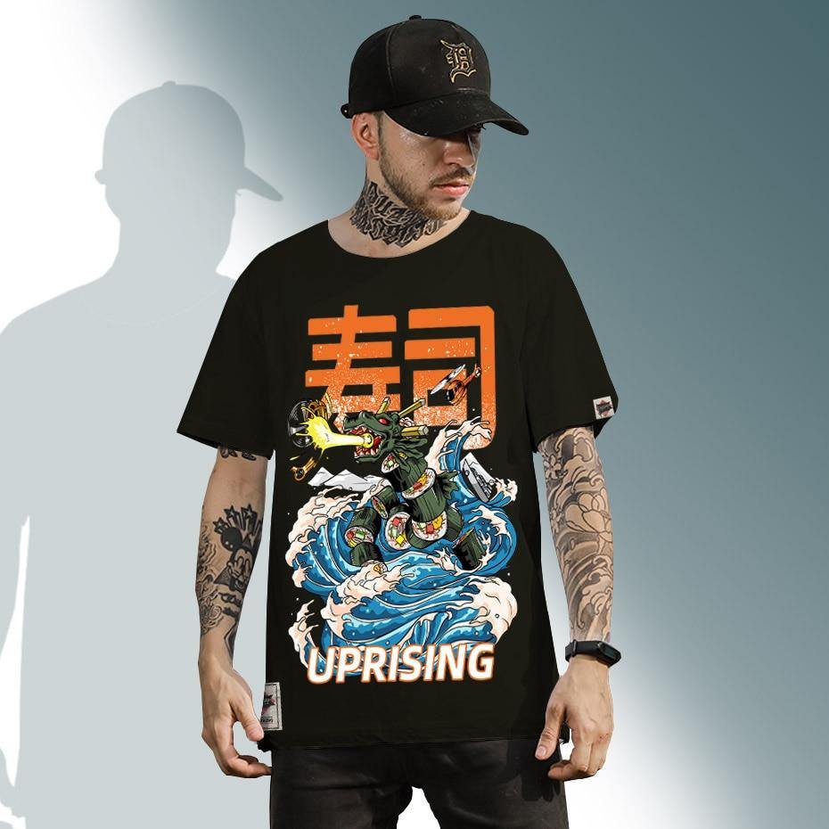 JDM Streetwear Sushi Attack - men's short sleeve T-shirt - JDM Global Warehouse