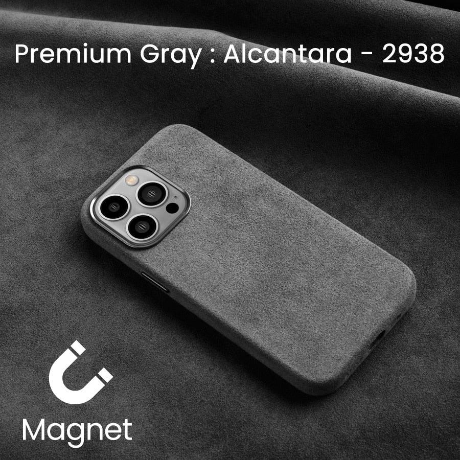 Magnetic Alcantara case for iPhone - JDM Global Warehouse