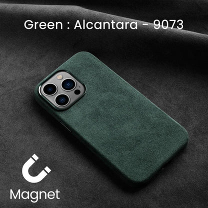 Magnetic Alcantara case for iPhone - JDM Global Warehouse