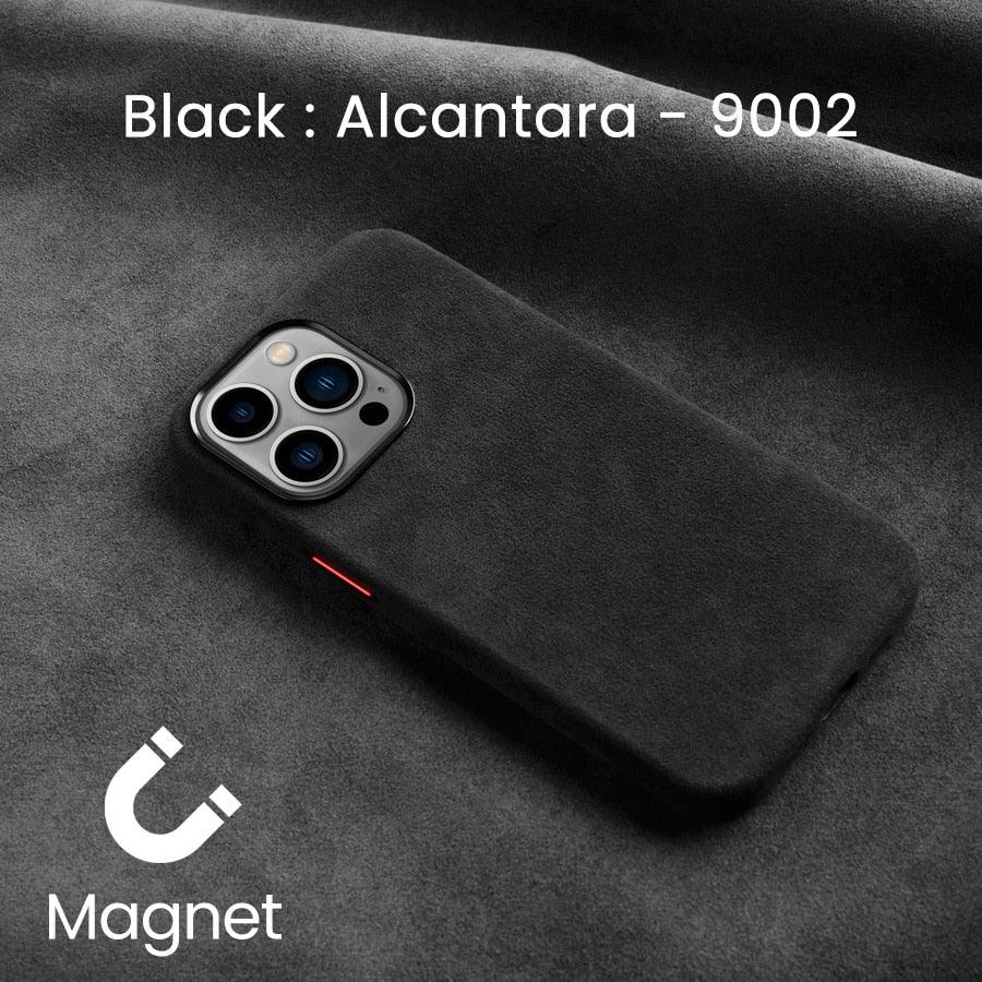 Magnetic Alcantara case for iPhone - JDM Global Warehouse