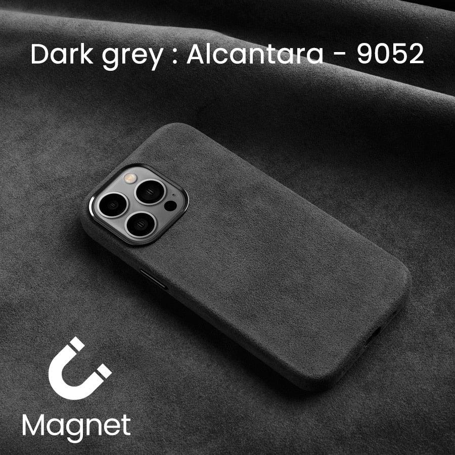 Magnetic Alcantara case for iPhone - JDM Global Warehouse