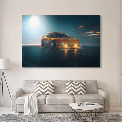 Mazda FD3S RX7 canvas wall art - JDM Global Warehouse