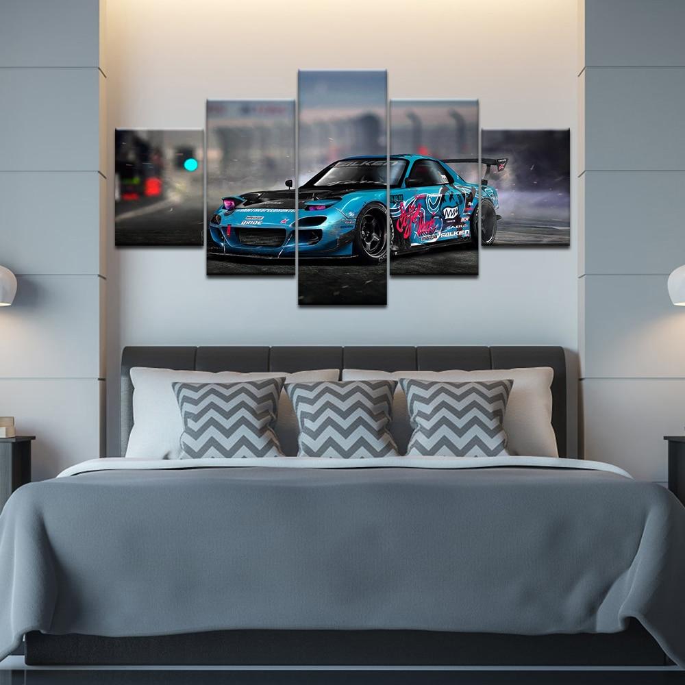 Mazda RX7 FD3S drift car canvas wall art - JDM Global Warehouse