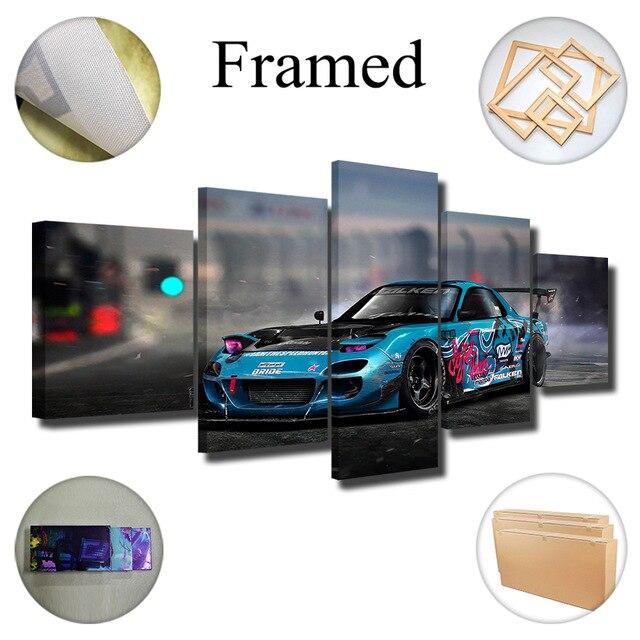 Mazda RX7 FD3S drift car canvas wall art - JDM Global Warehouse